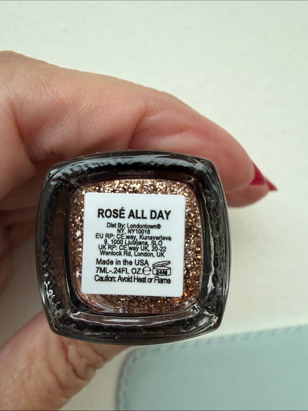 Lakuri Women’s Nail Polish Set - Black, Brown, Rose Gold, Glitter - Picture 6 of 6